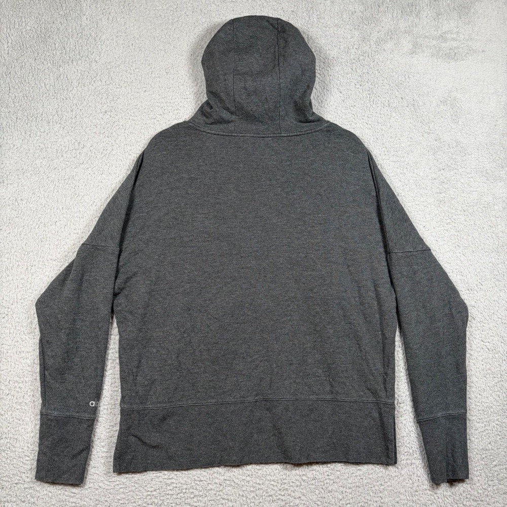 Alo Yoga Fluid Tunic Hoodie Pullover Charcoal Gray Oversize Athleisure Women's M - Picture 5 of 6